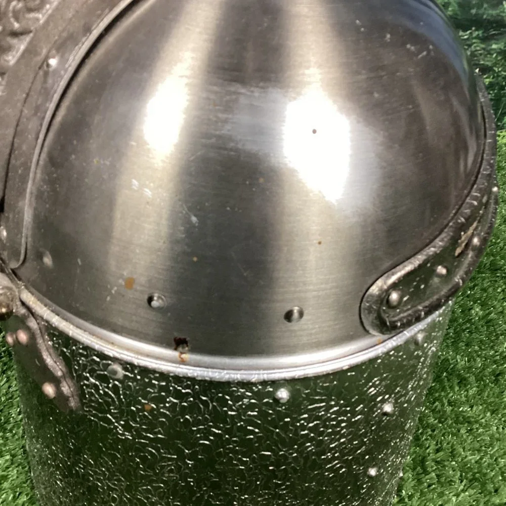 Vintage Medieval Camelot Knight Helmet Ice Bucket